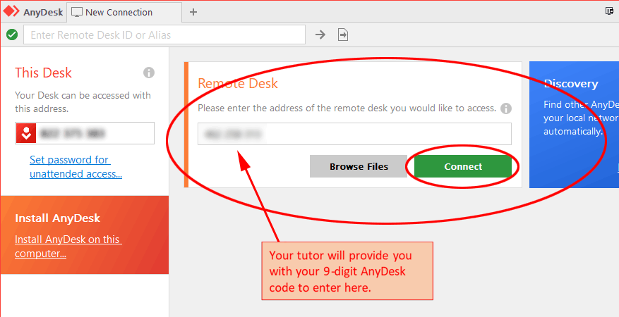 AnyDesk code